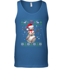Baseball Snowman Ugly Christmas Ball Santa Pajama Xmas Gifts Men's Tank Top Men's Tank Top - FordPhuMy