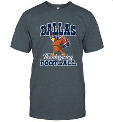 Dallas Thanksgiving Day Funny Turkey Playing Texas Football Premium T Shirt Men's T-Shirt Men's T-Shirt - FordPhuMy