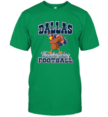 Dallas Thanksgiving Day Funny Turkey Playing Texas Football Premium T Shirt Men's T-Shirt Men's T-Shirt - FordPhuMy