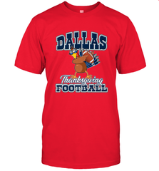 Dallas Thanksgiving Day Funny Turkey Playing Texas Football Premium T Shirt Men's T-Shirt Men's T-Shirt - FordPhuMy