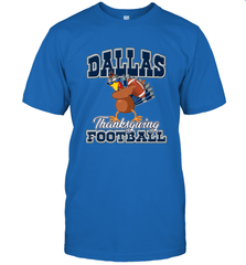 Dallas Thanksgiving Day Funny Turkey Playing Texas Football Premium T Shirt Men's T-Shirt Men's T-Shirt - FordPhuMy