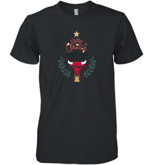 NBA Chicago Bulls Logo merry Christmas gilf Men's Premium T-Shirt Men's Premium T-Shirt - FordPhuMy