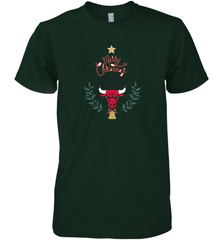 NBA Chicago Bulls Logo merry Christmas gilf Men's Premium T-Shirt Men's Premium T-Shirt - FordPhuMy
