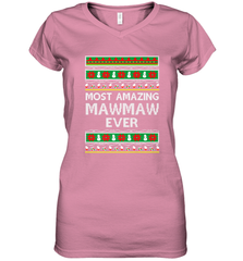 Xmas Gifts for Maw Maw Ugly Christmas gift idea Women's V-Neck T-Shirt Women's V-Neck T-Shirt - FordPhuMy