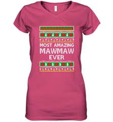 Xmas Gifts for Maw Maw Ugly Christmas gift idea Women's V-Neck T-Shirt Women's V-Neck T-Shirt - FordPhuMy