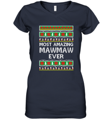 Xmas Gifts for Maw Maw Ugly Christmas gift idea Women's V-Neck T-Shirt Women's V-Neck T-Shirt - FordPhuMy