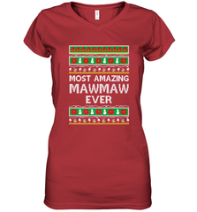 Xmas Gifts for Maw Maw Ugly Christmas gift idea Women's V-Neck T-Shirt Women's V-Neck T-Shirt - FordPhuMy