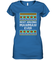 Xmas Gifts for Maw Maw Ugly Christmas gift idea Women's V-Neck T-Shirt Women's V-Neck T-Shirt - FordPhuMy