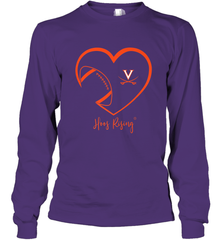 Virginia Cavaliers Football Inside Heart  Team Long Sleeve T-Shirt Long Sleeve T-Shirt - FordPhuMy