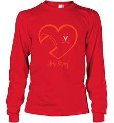 Virginia Cavaliers Football Inside Heart  Team Long Sleeve T-Shirt Long Sleeve T-Shirt - FordPhuMy