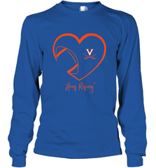 Virginia Cavaliers Football Inside Heart  Team Long Sleeve T-Shirt Long Sleeve T-Shirt - FordPhuMy