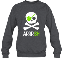 St. Patricks Day Irish Pirate Skull and Cross bones Crewneck Sweatshirt Crewneck Sweatshirt - FordPhuMy