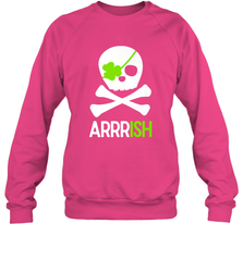 St. Patricks Day Irish Pirate Skull and Cross bones Crewneck Sweatshirt Crewneck Sweatshirt - FordPhuMy