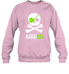 St. Patricks Day Irish Pirate Skull and Cross bones Crewneck Sweatshirt Crewneck Sweatshirt - FordPhuMy