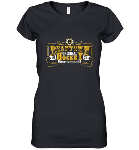 NHL Boston Bruins Fanatics Beantown Women's V-Neck T-Shirt