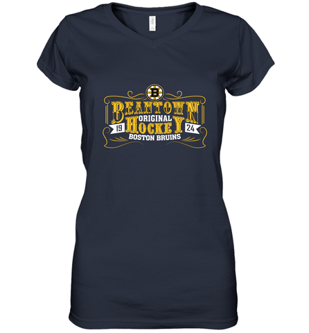 NHL Boston Bruins Fanatics Beantown Women's V-Neck T-Shirt