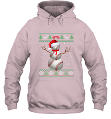 Baseball Snowman Ugly Christmas Ball Santa Pajama Xmas Gifts Hooded Sweatshirt Hooded Sweatshirt - FordPhuMy