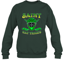 Saint Hat Tricks Ice Hockey Funny St Patricks Day Gift Crewneck Sweatshirt Crewneck Sweatshirt - FordPhuMy