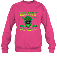 Saint Hat Tricks Ice Hockey Funny St Patricks Day Gift Crewneck Sweatshirt Crewneck Sweatshirt - FordPhuMy