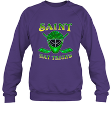 Saint Hat Tricks Ice Hockey Funny St Patricks Day Gift Crewneck Sweatshirt Crewneck Sweatshirt - FordPhuMy