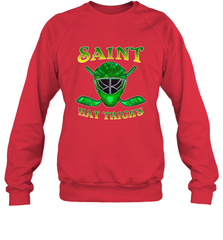 Saint Hat Tricks Ice Hockey Funny St Patricks Day Gift Crewneck Sweatshirt Crewneck Sweatshirt - FordPhuMy