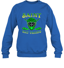 Saint Hat Tricks Ice Hockey Funny St Patricks Day Gift Crewneck Sweatshirt Crewneck Sweatshirt - FordPhuMy