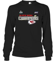 Youth Kansas City Chiefs NFL Pro Line by Fanatics Super Bowl LIV Champions Trophy Long Sleeve T-Shirt Long Sleeve T-Shirt - FordPhuMy