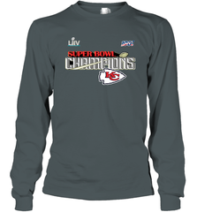 Youth Kansas City Chiefs NFL Pro Line by Fanatics Super Bowl LIV Champions Trophy Long Sleeve T-Shirt Long Sleeve T-Shirt - FordPhuMy