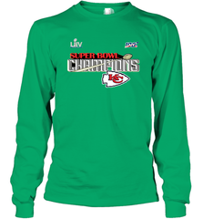 Youth Kansas City Chiefs NFL Pro Line by Fanatics Super Bowl LIV Champions Trophy Long Sleeve T-Shirt Long Sleeve T-Shirt - FordPhuMy