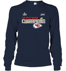 Youth Kansas City Chiefs NFL Pro Line by Fanatics Super Bowl LIV Champions Trophy Long Sleeve T-Shirt Long Sleeve T-Shirt - FordPhuMy