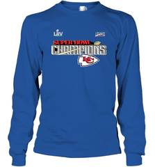 Youth Kansas City Chiefs NFL Pro Line by Fanatics Super Bowl LIV Champions Trophy Long Sleeve T-Shirt Long Sleeve T-Shirt - FordPhuMy