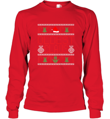 Oldest Claus Santa Hat Christmas Gift Matching Family Ugly Long Sleeve T-Shirt Long Sleeve T-Shirt - FordPhuMy