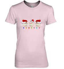 Three Baseball Balls Christmas Gift Santa Xmas lights Snow Women's Premium T-Shirt Women's Premium T-Shirt - FordPhuMy