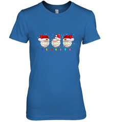 Three Baseball Balls Christmas Gift Santa Xmas lights Snow Women's Premium T-Shirt Women's Premium T-Shirt - FordPhuMy