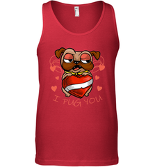I Pug You Cute Valentines Day Love Heart Pug Dog Valentine Men's Tank Top Men's Tank Top - FordPhuMy