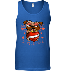 I Pug You Cute Valentines Day Love Heart Pug Dog Valentine Men's Tank Top Men's Tank Top - FordPhuMy