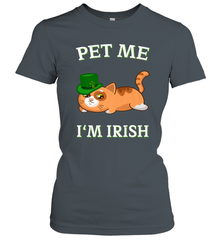 Pet Me I'm Irish Funny Cat Lover St. Patrick's Day Women's T-Shirt Women's T-Shirt - FordPhuMy