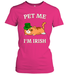 Pet Me I'm Irish Funny Cat Lover St. Patrick's Day Women's T-Shirt Women's T-Shirt - FordPhuMy