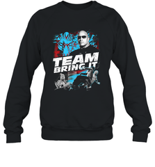 WWE The Rock Team Bring It Crewneck Sweatshirt Crewneck Sweatshirt - FordPhuMy
