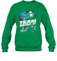 WWE The Rock Team Bring It Crewneck Sweatshirt Crewneck Sweatshirt - FordPhuMy