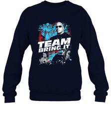 WWE The Rock Team Bring It Crewneck Sweatshirt Crewneck Sweatshirt - FordPhuMy