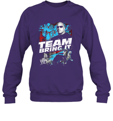 WWE The Rock Team Bring It Crewneck Sweatshirt Crewneck Sweatshirt - FordPhuMy