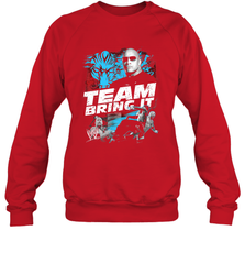 WWE The Rock Team Bring It Crewneck Sweatshirt Crewneck Sweatshirt - FordPhuMy