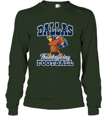 Dallas Thanksgiving Day Funny Turkey Playing Texas Football Premium T Shirt Long Sleeve T-Shirt Long Sleeve T-Shirt - FordPhuMy