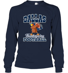 Dallas Thanksgiving Day Funny Turkey Playing Texas Football Premium T Shirt Long Sleeve T-Shirt