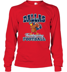 Dallas Thanksgiving Day Funny Turkey Playing Texas Football Premium T Shirt Long Sleeve T-Shirt Long Sleeve T-Shirt - FordPhuMy