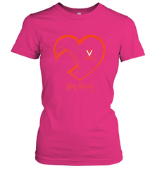 Virginia Cavaliers Football Inside Heart  Team Women's T-Shirt Women's T-Shirt - FordPhuMy