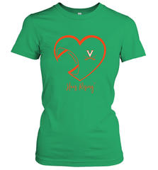 Virginia Cavaliers Football Inside Heart  Team Women's T-Shirt Women's T-Shirt - FordPhuMy