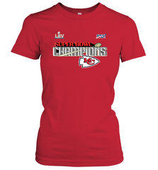 Youth Kansas City Chiefs NFL Pro Line by Fanatics Super Bowl LIV Champions Trophy Women's T-Shirt Women's T-Shirt - FordPhuMy