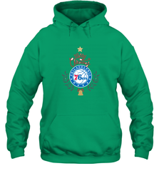 NBA Philadelphia 76ers Logo merry Christmas gilf Hooded Sweatshirt Hooded Sweatshirt - FordPhuMy